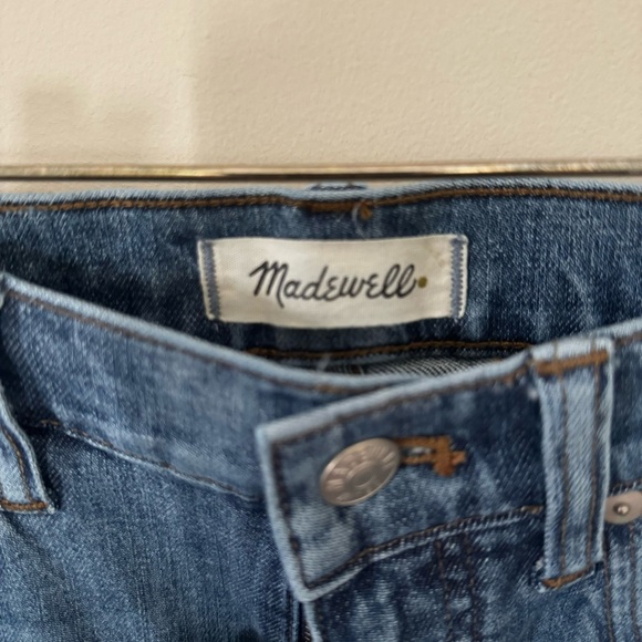 Madewell Cali Demi-Boot Frayed Leg Cotton Blend Jeans Size 28 - Picture 4 of 8